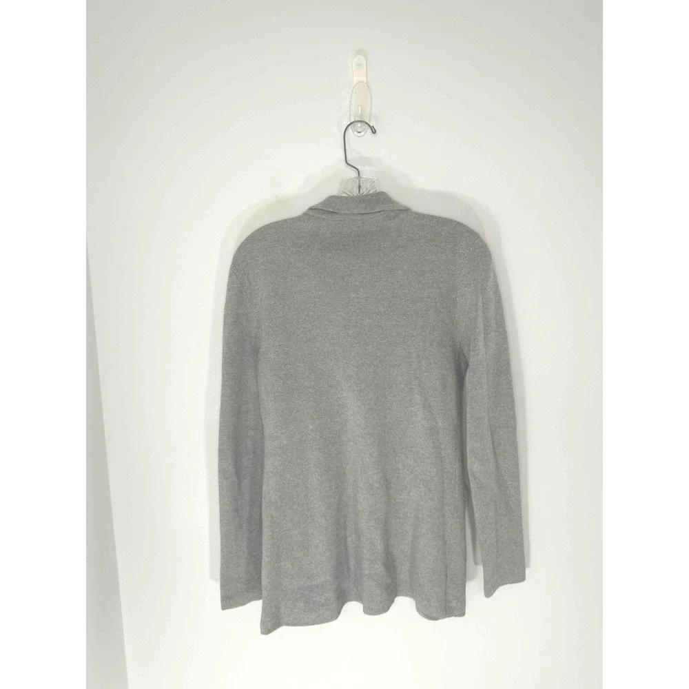J.Crew Sweater Blazer Heather Gray Office Work Career Business Knit XS‎